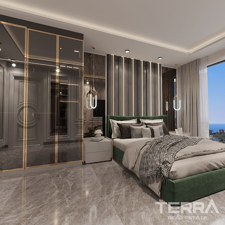 Elegant Alanya Apartments with Scenic Views in Kestel - 92514