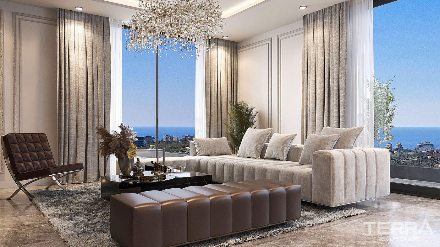 Elegant Alanya Apartments with Scenic Views in Kestel - 92515