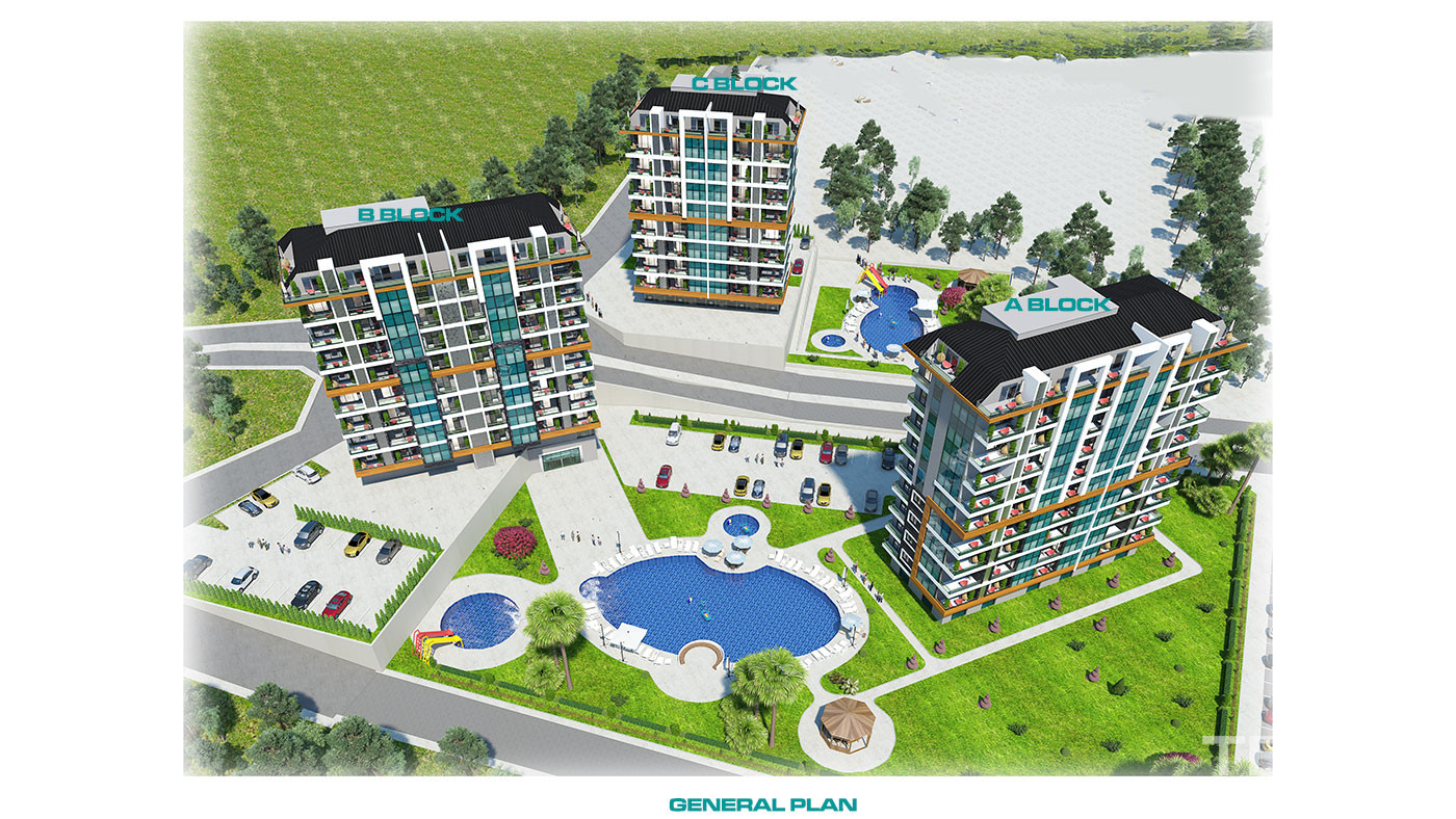 Elegant Alanya Apartments with Scenic Views in Kestel - 92679
