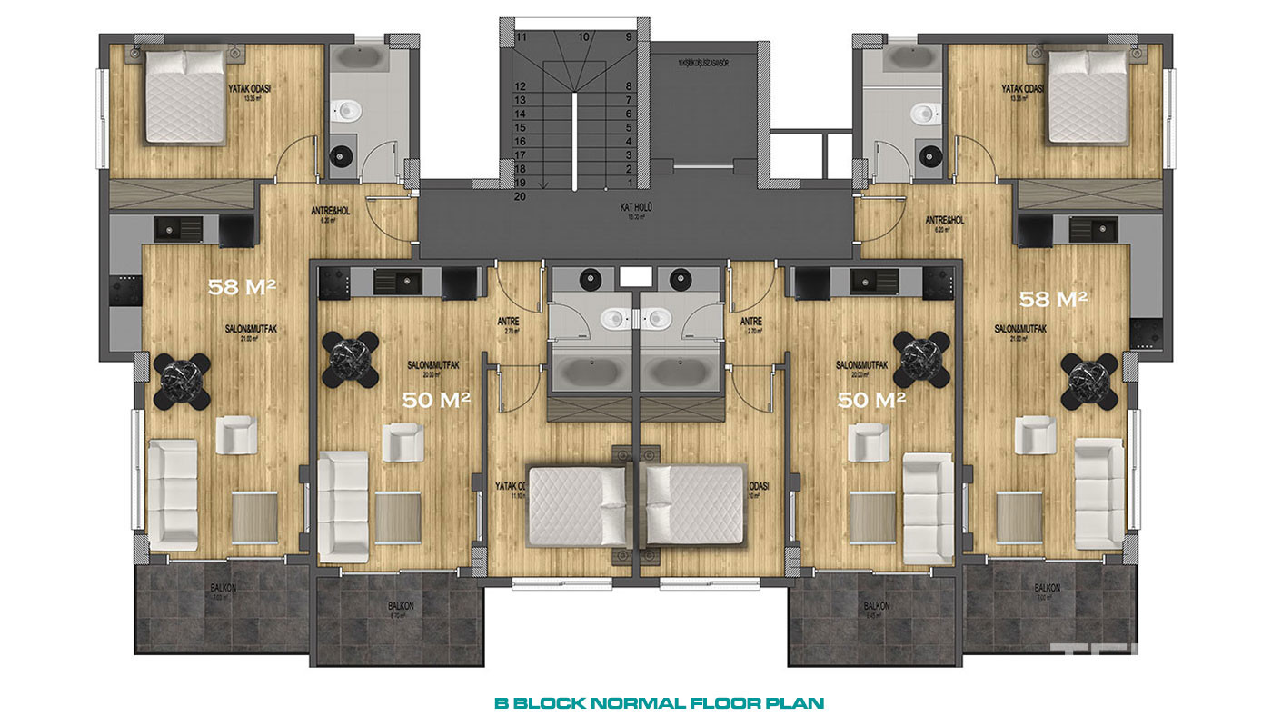 A Life of Ease and Comfort with Apartments in Kargıcak, Alanya - 92776