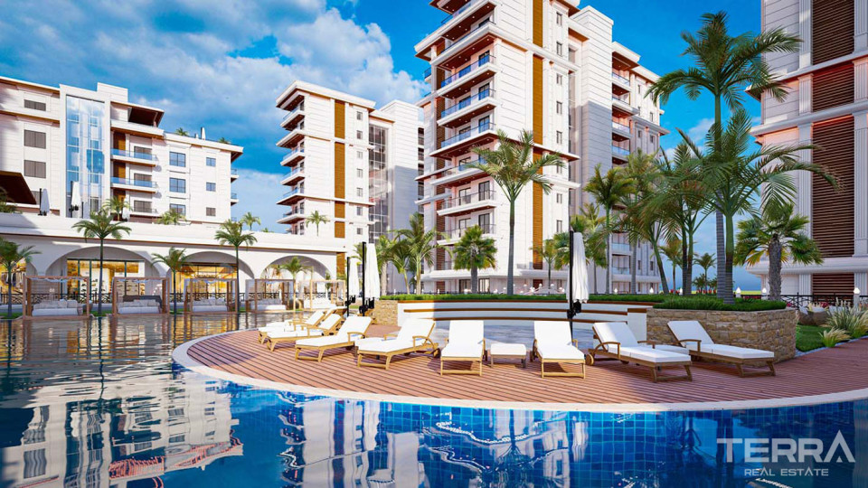 Exclusive Cyprus Apartments in a Complex with Water Canal in Famagusta
