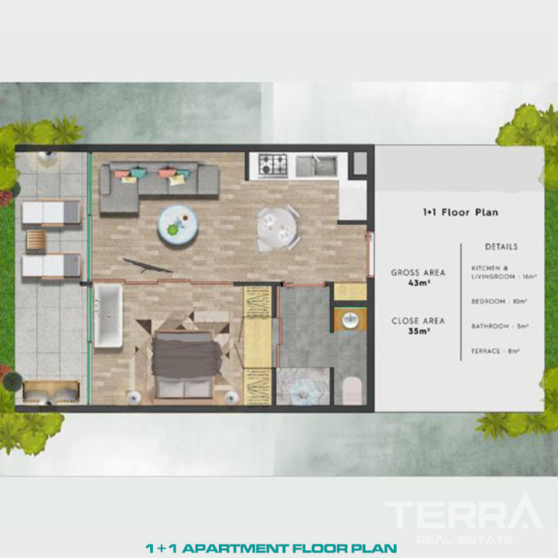 Seaside Apartments in Complex with Private Beach in Famagusta, Cyprus - 93039
