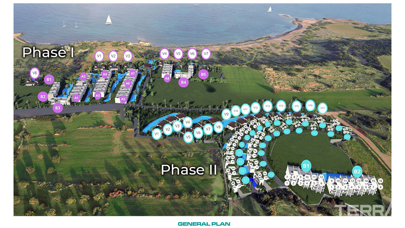 Seaside Apartments in Complex with Private Beach in Famagusta, Cyprus - 93040