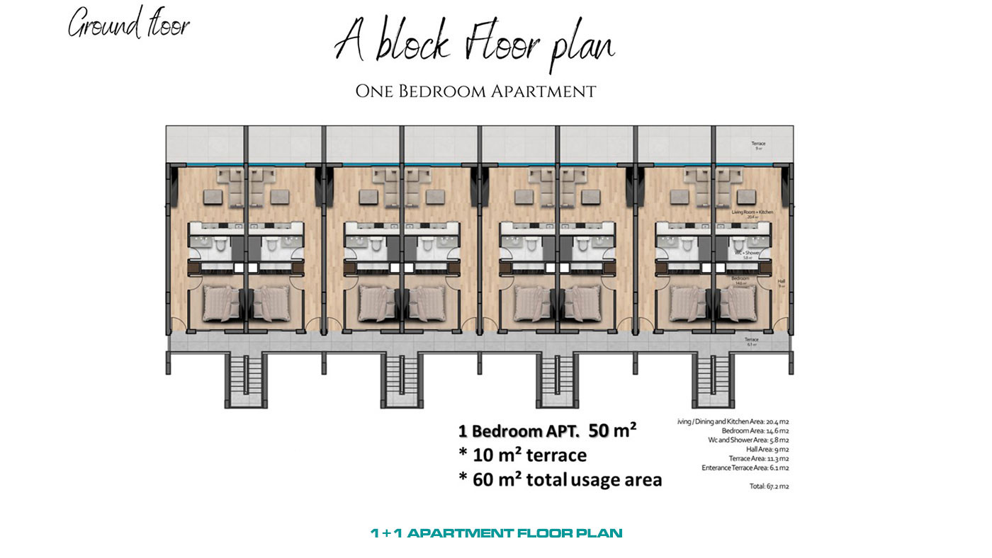 Sea View Apartments Combining Modernity with Luxury in Cyprus, Kyrenia - 93101