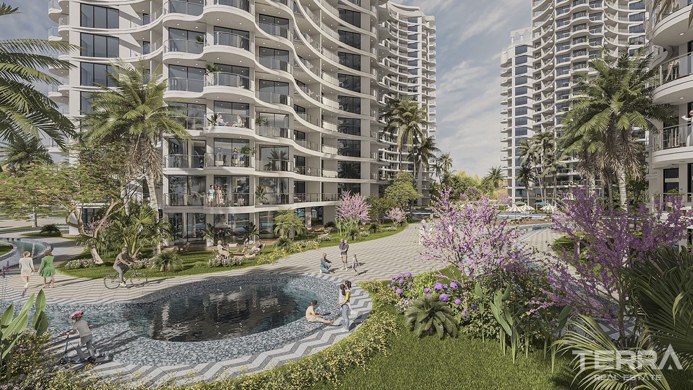 Elegant North Cyprus Flats within a Sea View Complex in Famagusta - 93161