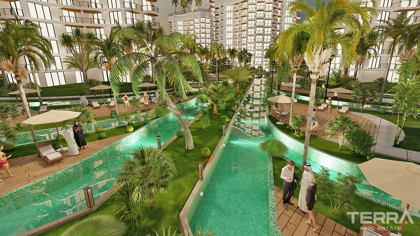 Elegant North Cyprus Flats within a Sea View Complex in Famagusta - 93166