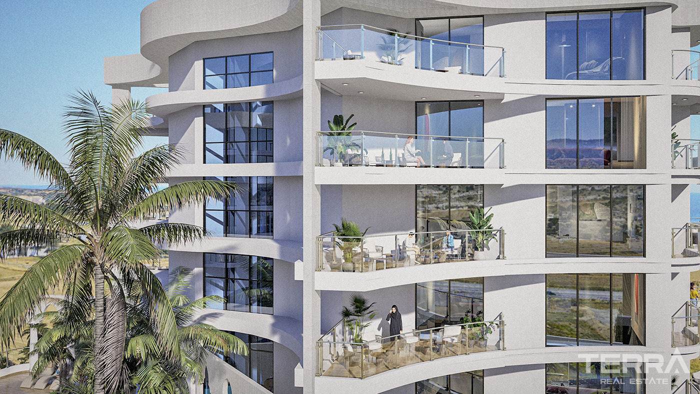 Elegant North Cyprus Flats within a Sea View Complex in Famagusta - 93167