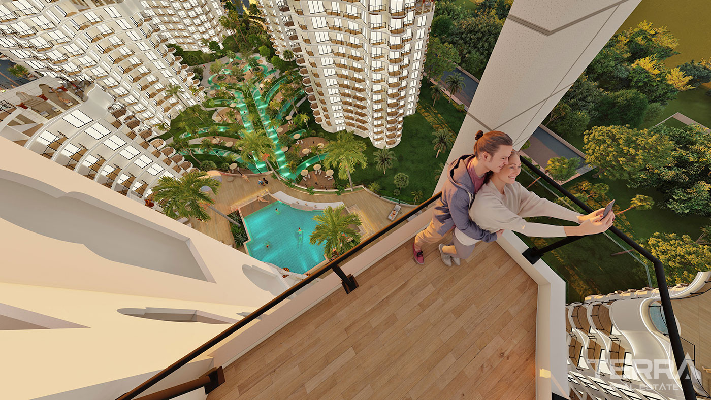 Elegant North Cyprus Flats within a Sea View Complex in Famagusta - 93168