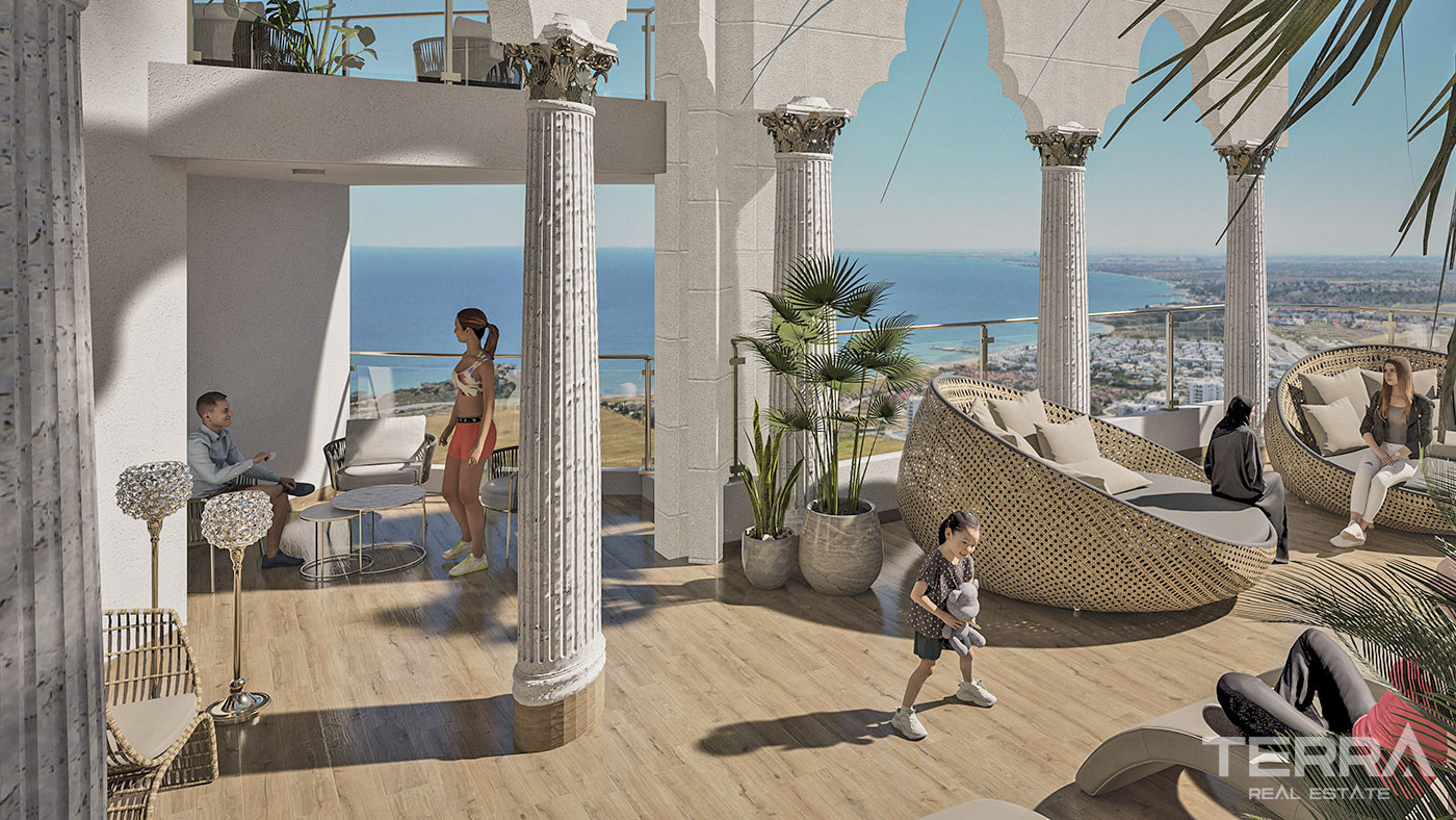 Elegant North Cyprus Flats within a Sea View Complex in Famagusta - 93170
