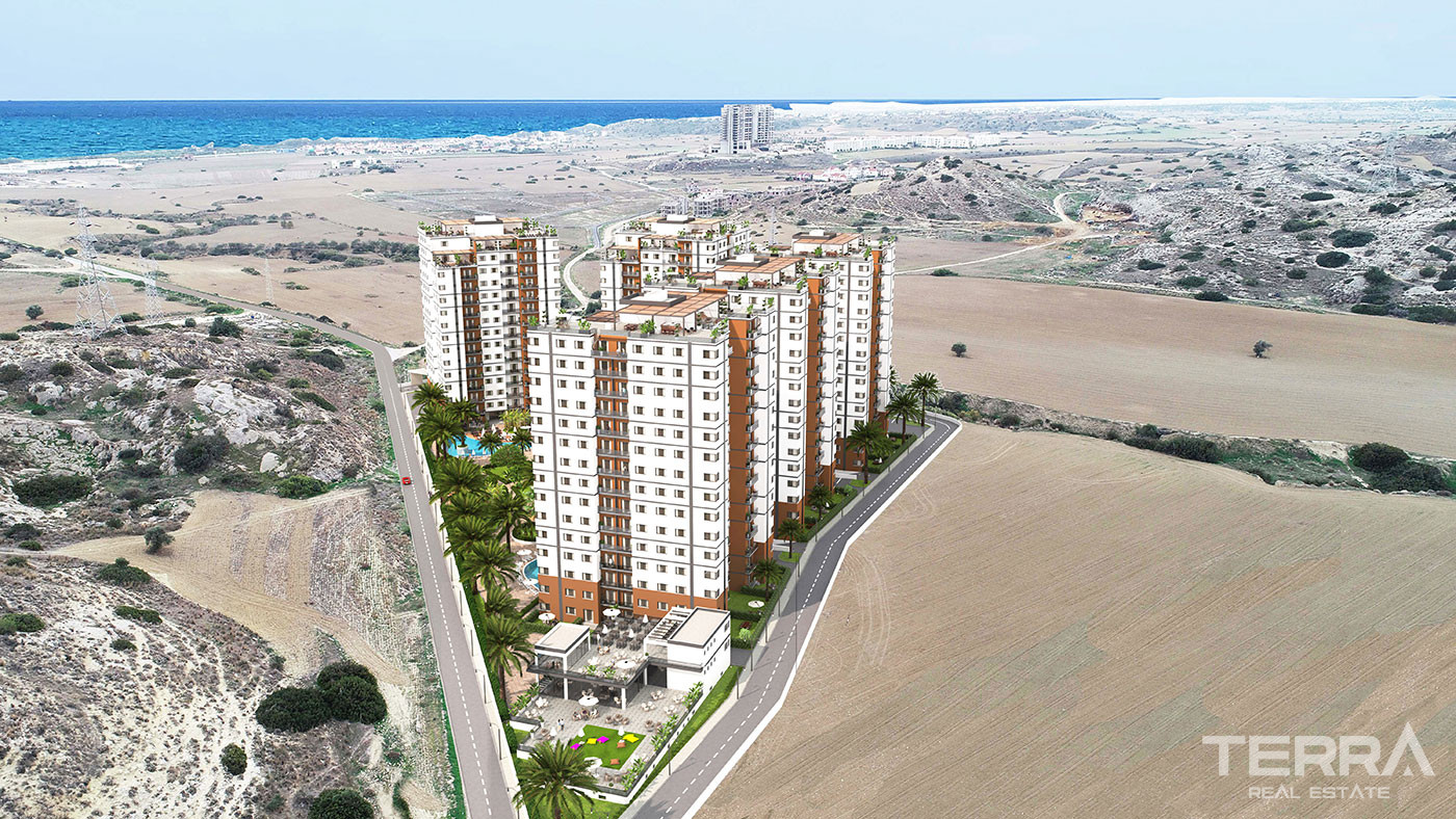 Kıbrıs Gazimağusa'da Satılık Muhteşem Manzaralı Şık Daireler - 93259