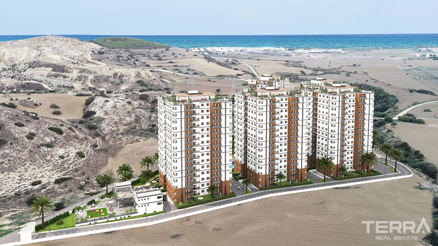 Kıbrıs Gazimağusa'da Satılık Muhteşem Manzaralı Şık Daireler - 93260
