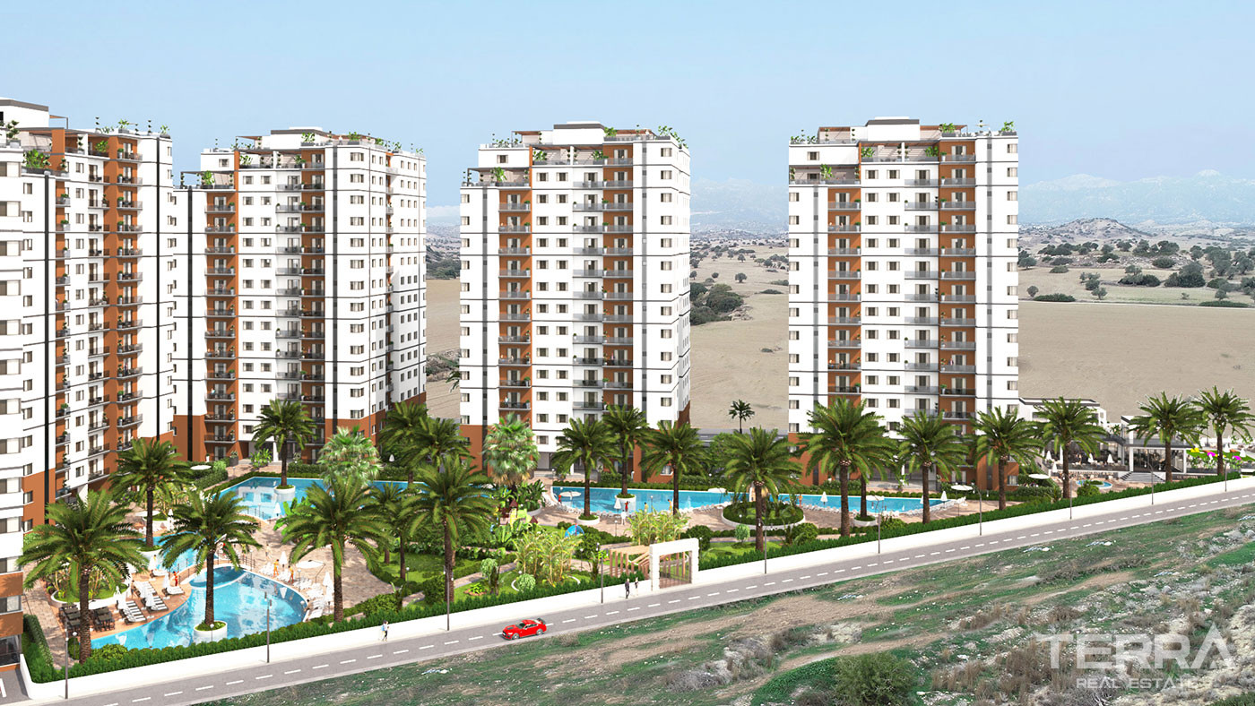 Kıbrıs Gazimağusa'da Satılık Muhteşem Manzaralı Şık Daireler - 93261