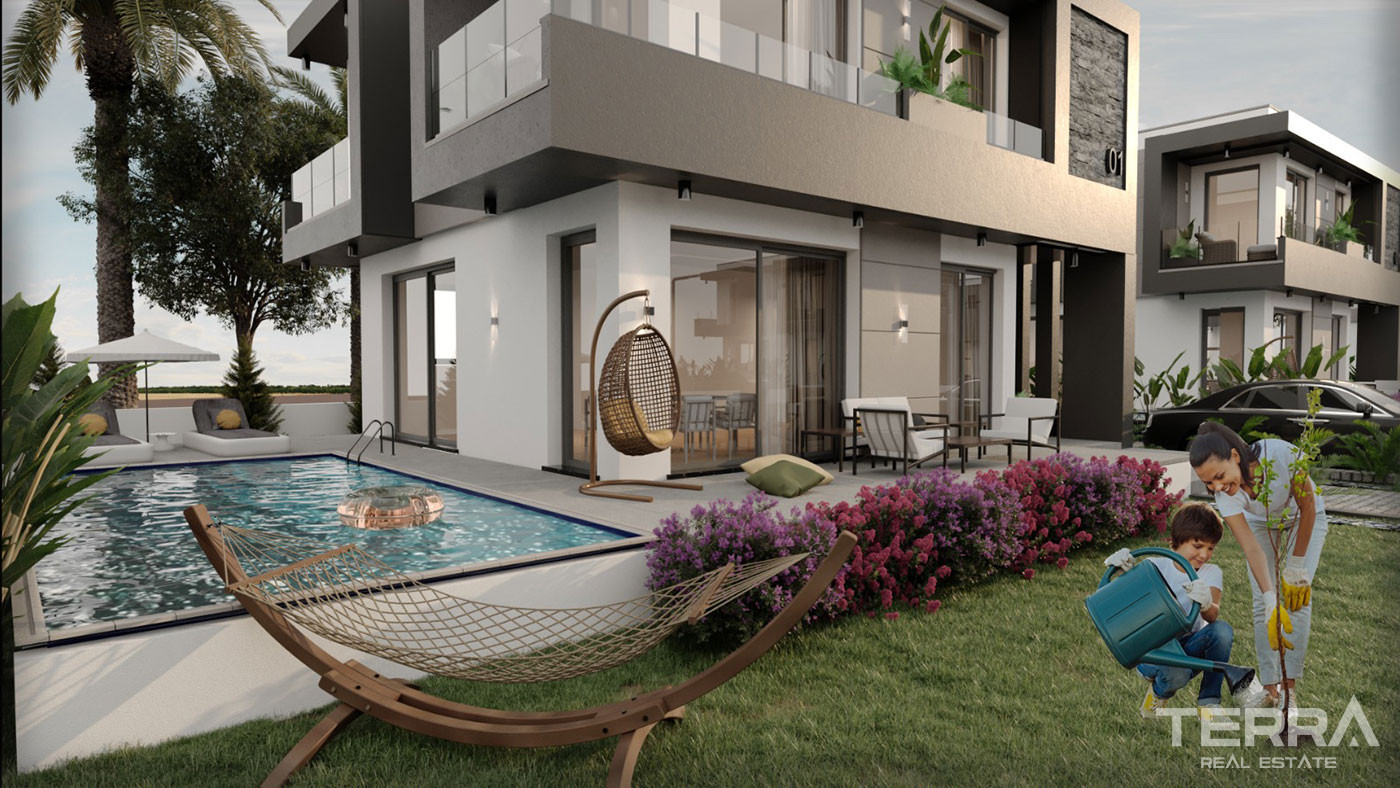 Well-Positioned Detached Villas with Gardens in Kyrenia, Cyprus - 93287