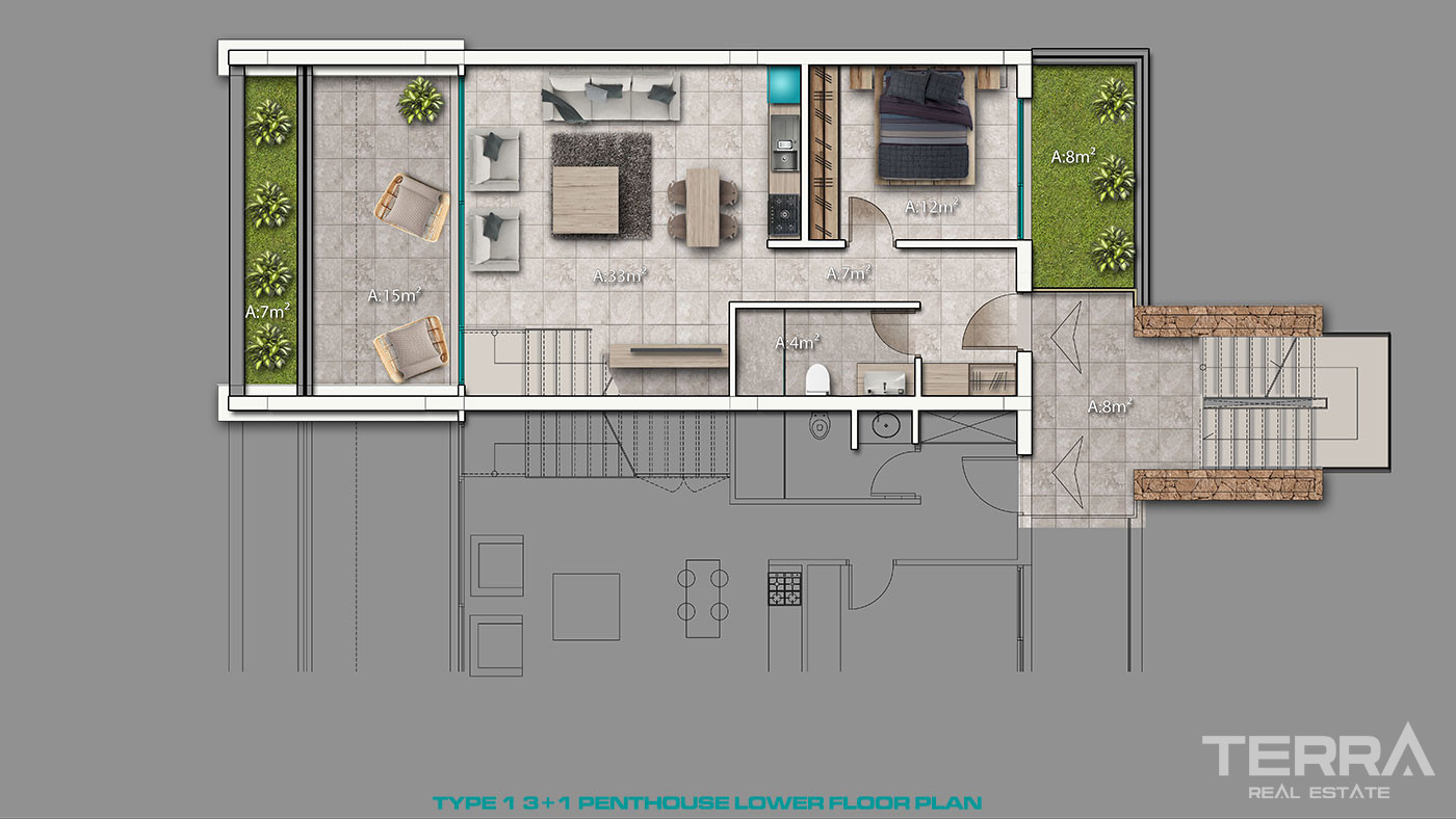 Boutique Apartment Complex with a Private Beach in Kyrenia, Cyprus - 93314