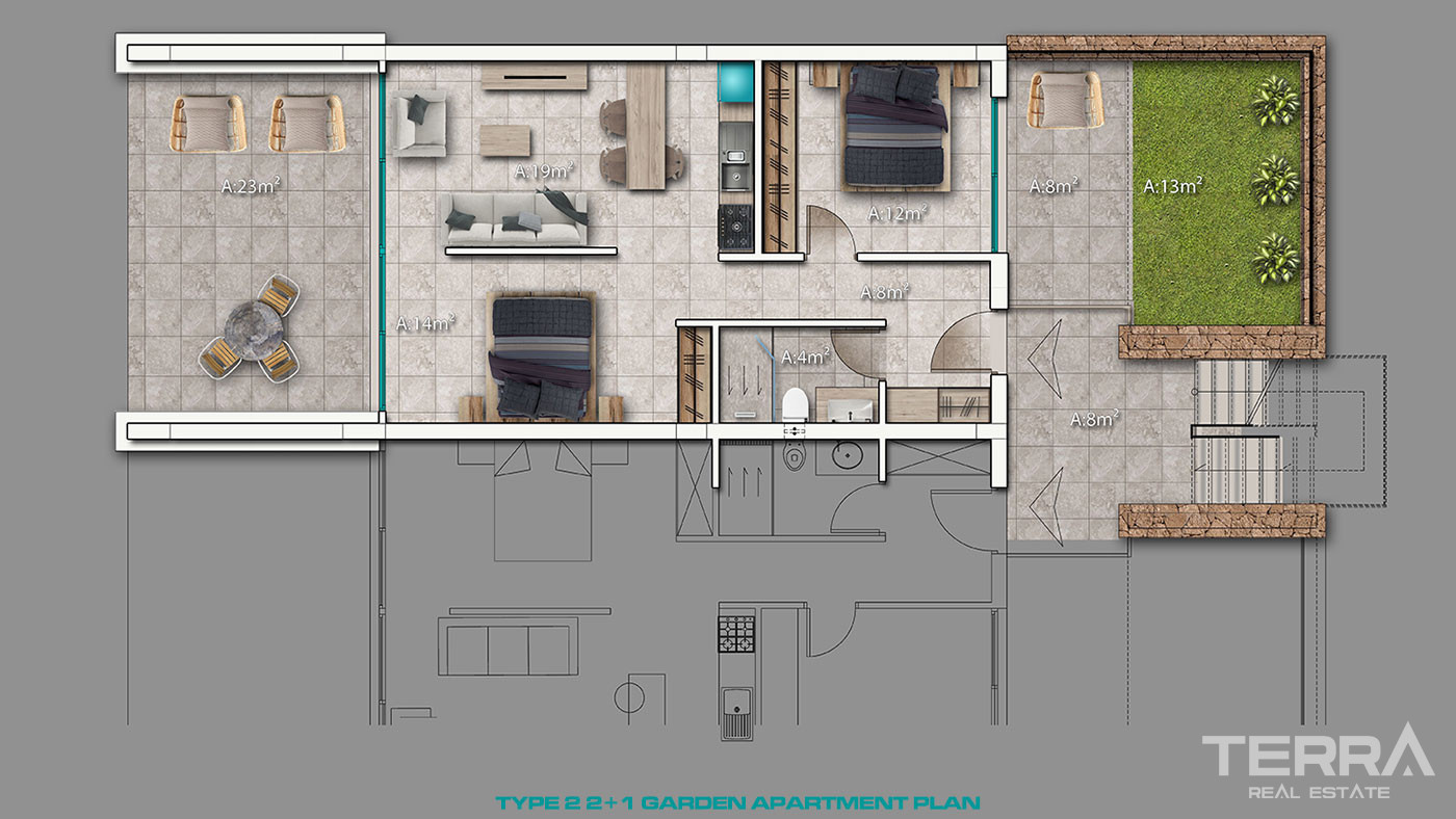 Boutique Apartment Complex with a Private Beach in Kyrenia, Cyprus - 93315