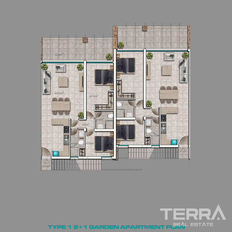 Boutique Apartment Complex with a Private Beach in Kyrenia, Cyprus - 93316