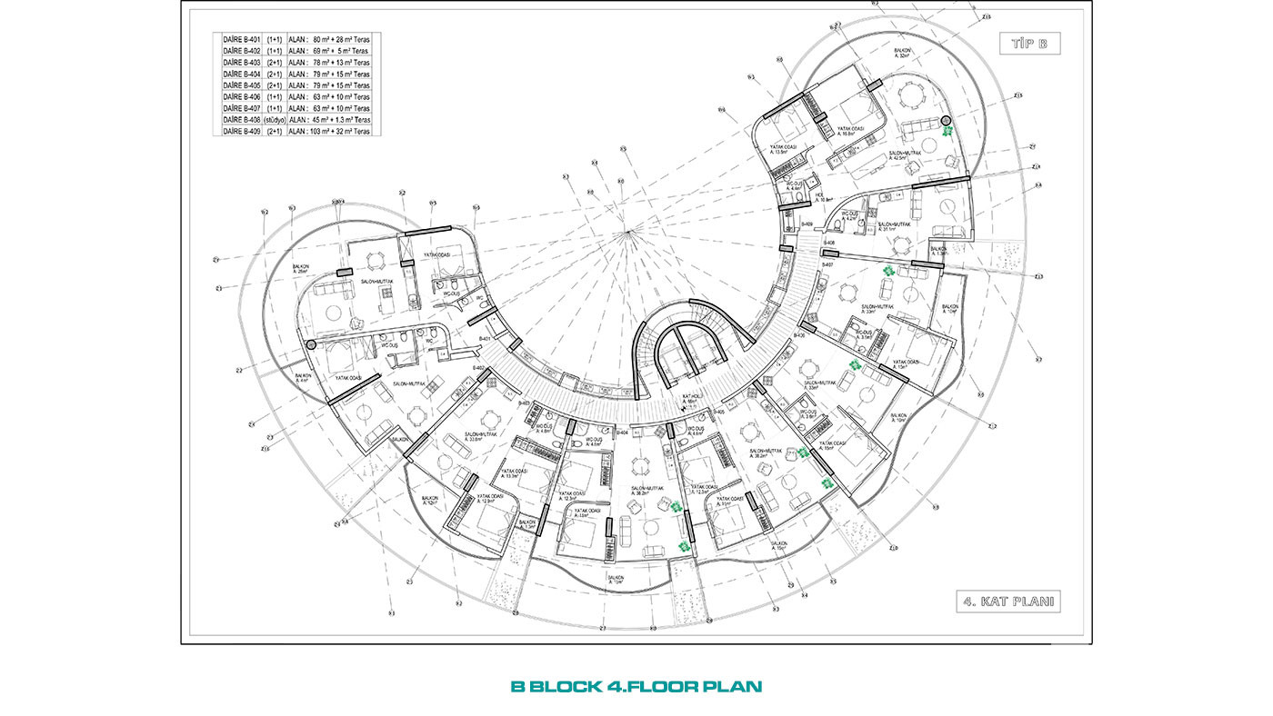 Uniquely Designed Complex Offering Sea View Apartments in Cyprus - 93397