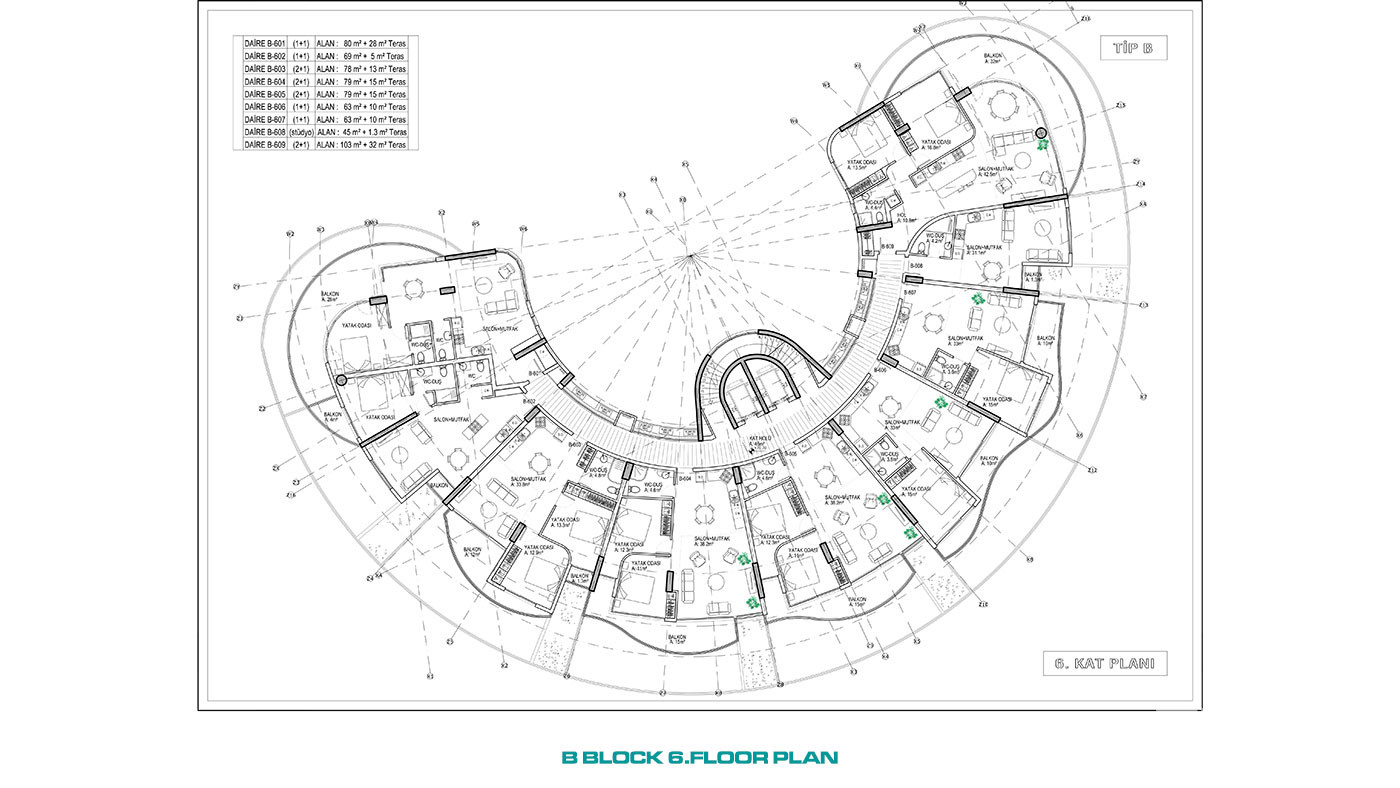Uniquely Designed Complex Offering Sea View Apartments in Cyprus - 93399