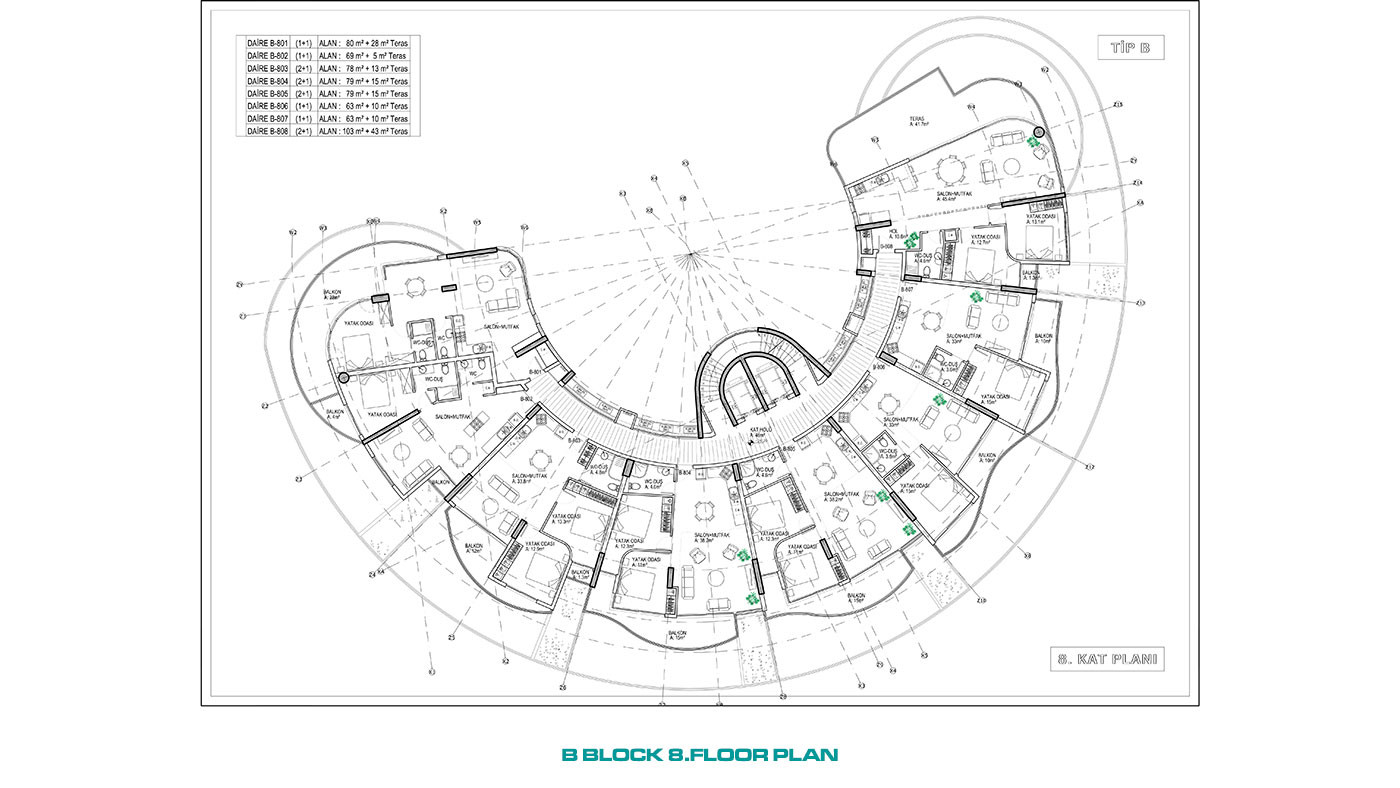 Uniquely Designed Complex Offering Sea View Apartments in Cyprus - 93401