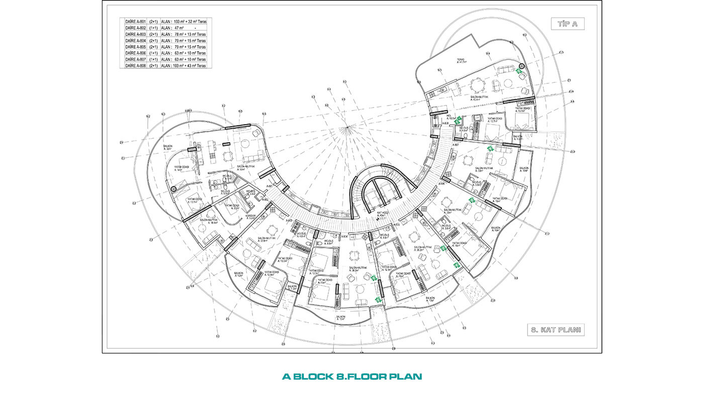 Uniquely Designed Complex Offering Sea View Apartments in Cyprus - 93418
