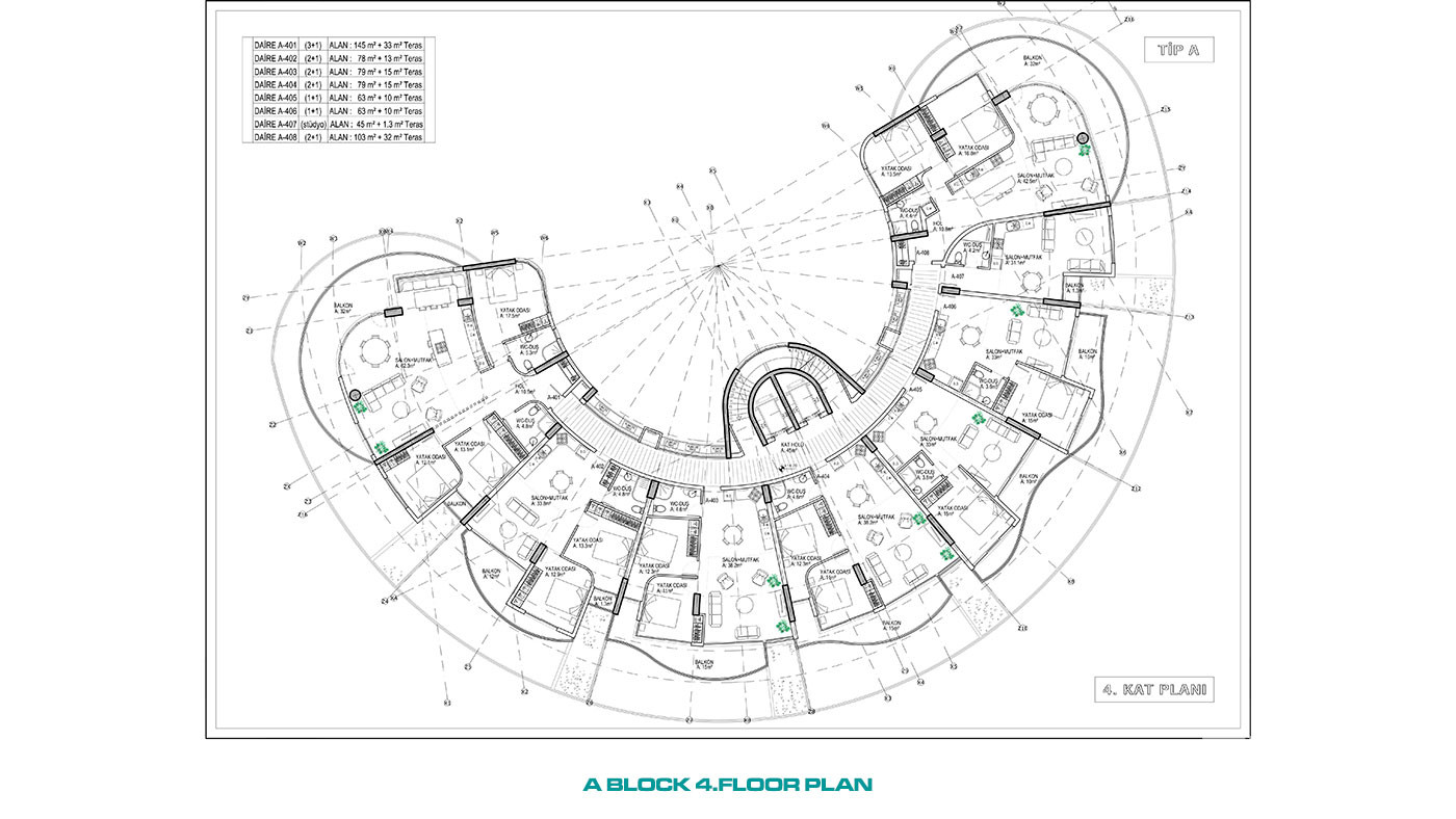 Uniquely Designed Complex Offering Sea View Apartments in Cyprus - 93421
