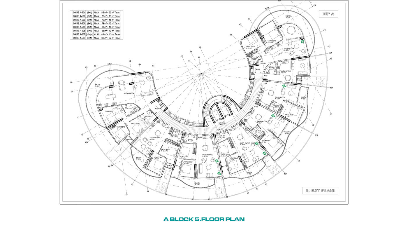Uniquely Designed Complex Offering Sea View Apartments in Cyprus - 93422