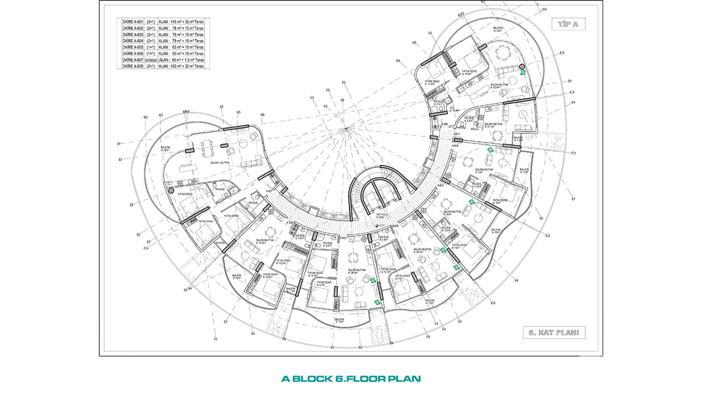 Uniquely Designed Complex Offering Sea View Apartments in Cyprus - 93423