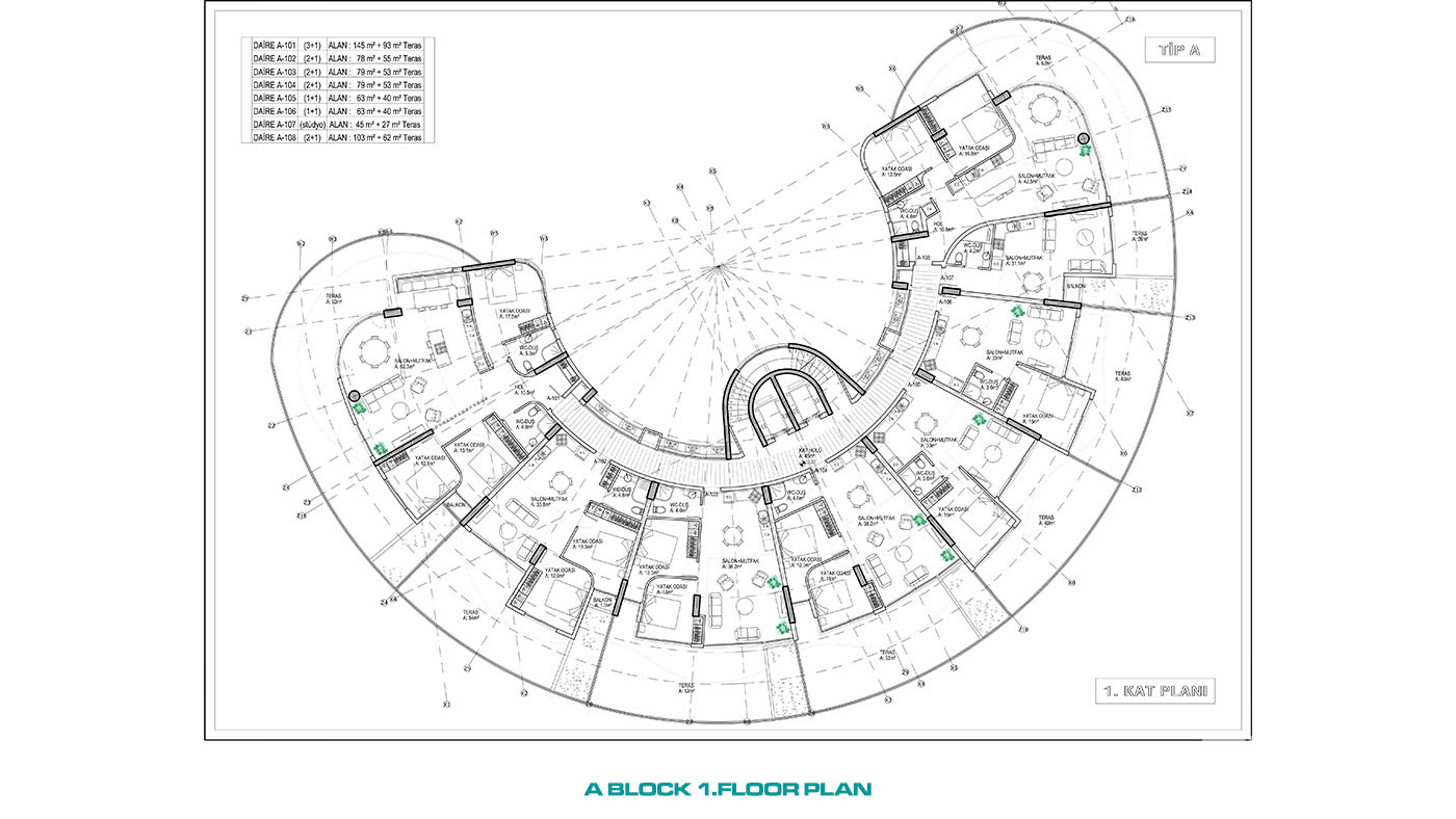 Uniquely Designed Complex Offering Sea View Apartments in Cyprus - 93425