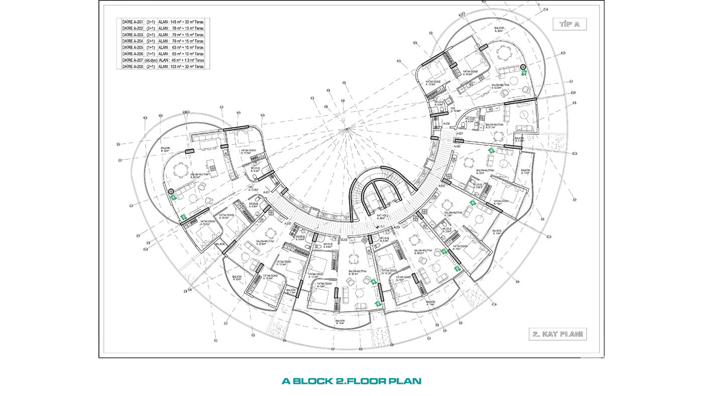 Uniquely Designed Complex Offering Sea View Apartments in Cyprus - 93424