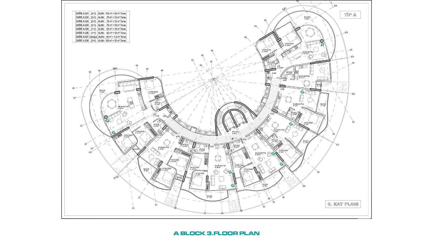 Uniquely Designed Complex Offering Sea View Apartments in Cyprus - 93426