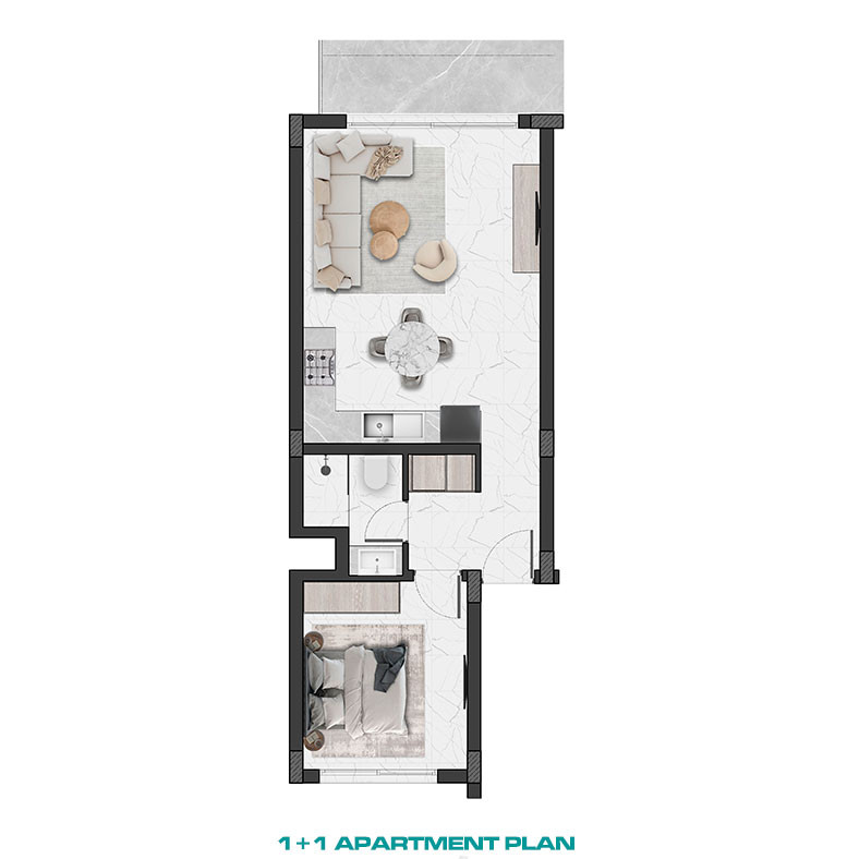 New Cyprus Apartments Amidst Mediterranean Nature in Famagusta - 93454