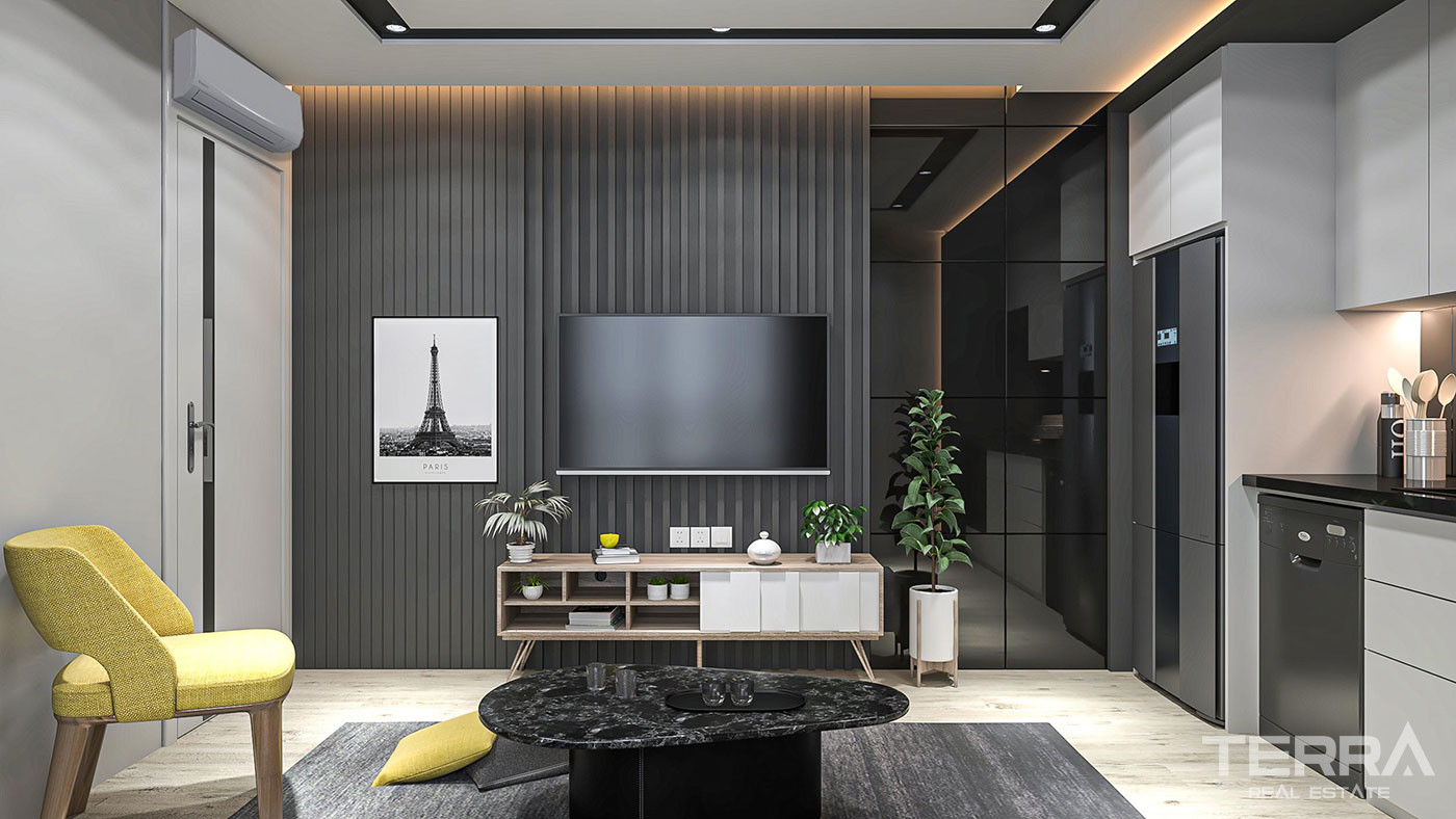 Modern Flats with Turkish Citizenship Opportunity in Antalya Center - 93530