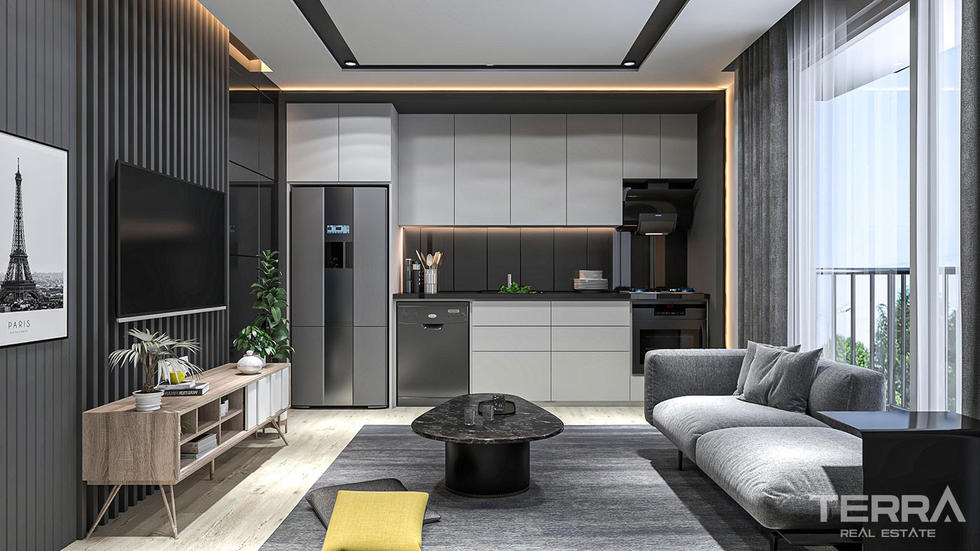 Modern Flats with Turkish Citizenship Opportunity in Antalya Center - 93531