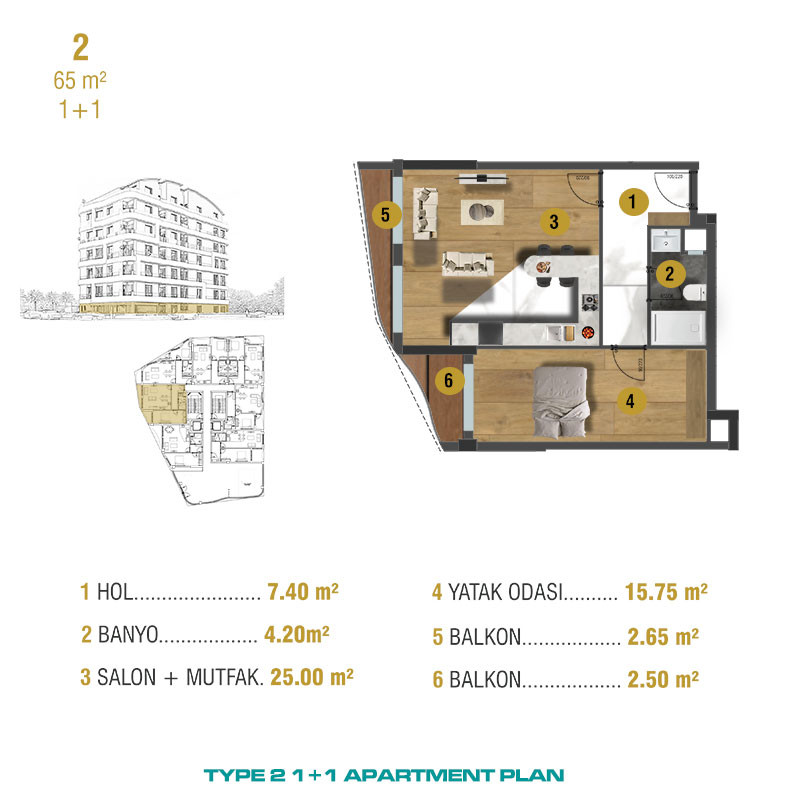 Modern Apartments Close to Historical Center of Antalya - 93635