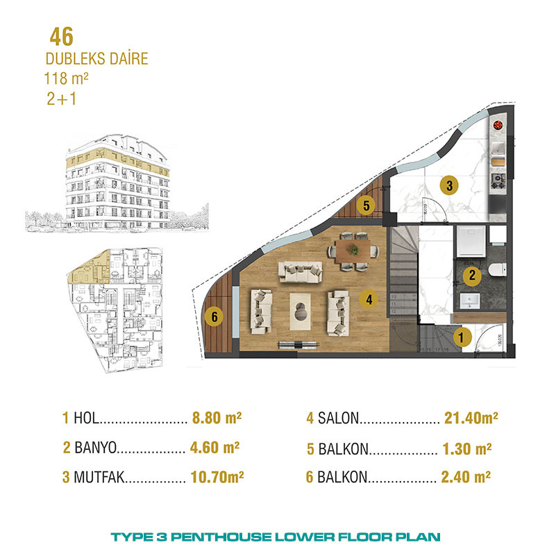 Modern Apartments Close to Historical Center of Antalya - 93648