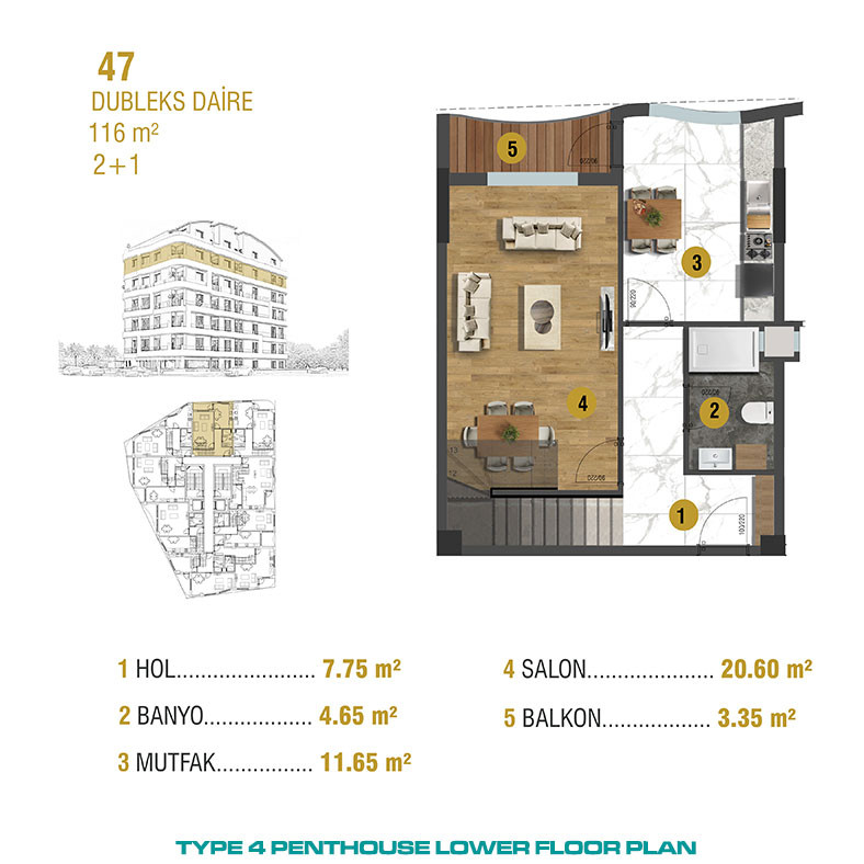 Modern Apartments Close to Historical Center of Antalya - 93650