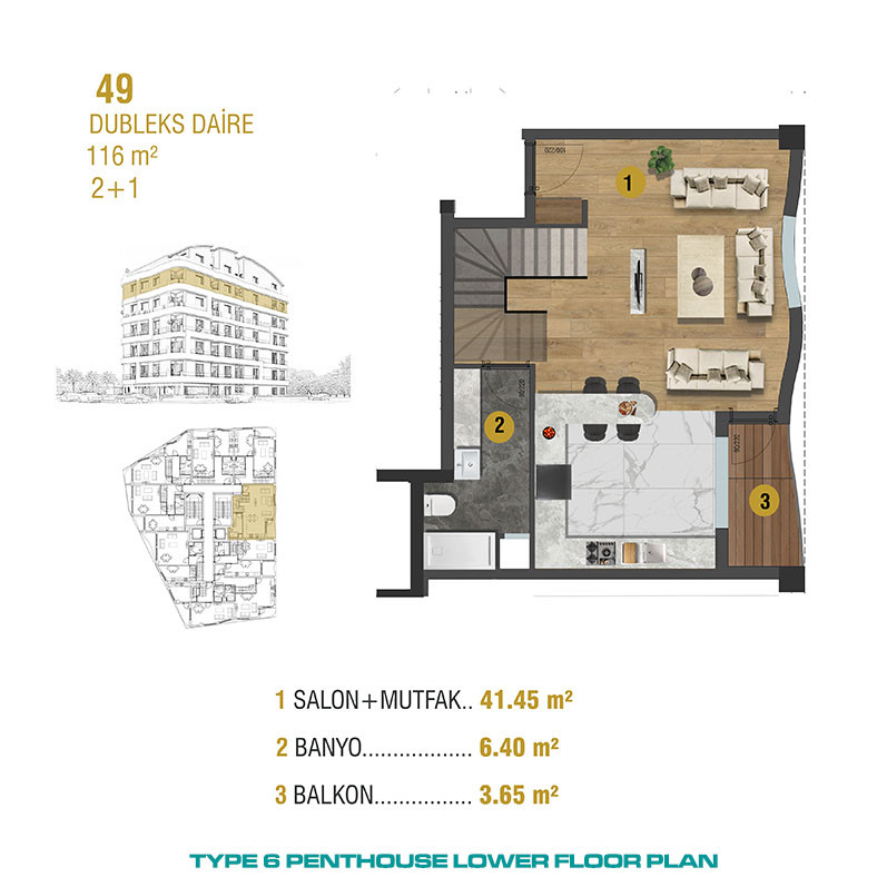 Modern Apartments Close to Historical Center of Antalya - 93654