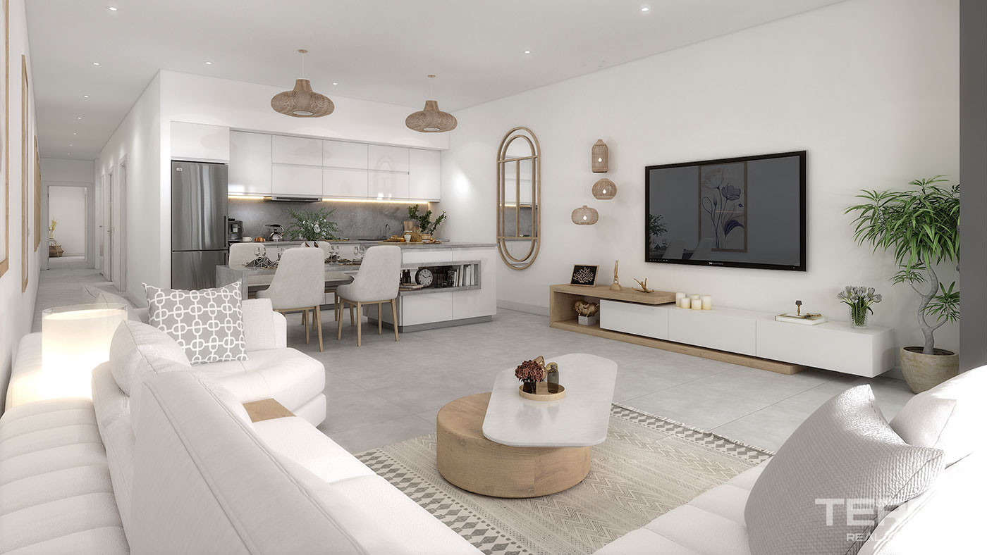 İspanya Alicante'de Plaja Birkaç Adımlık Mesafede Modern Daireler - 93765