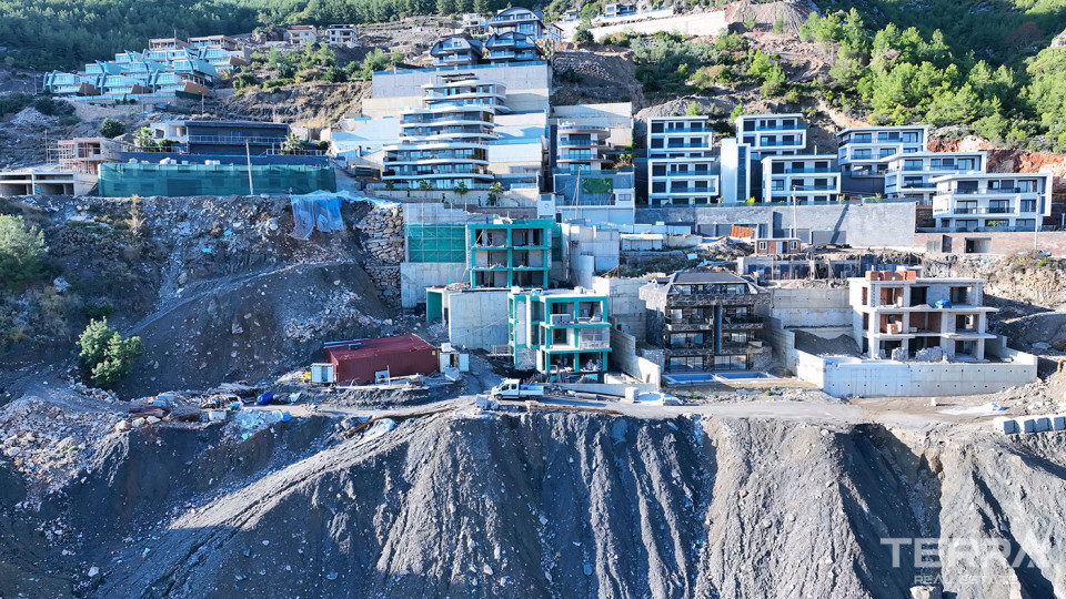Luxurious Sea View Villas on Top of Tepe Hill, Alanya