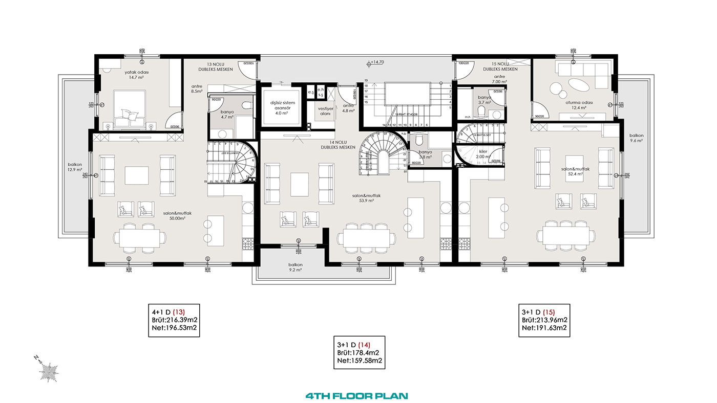 Apartments for Sale Near the Beach in Oba, Alanya, Turkey - 94080