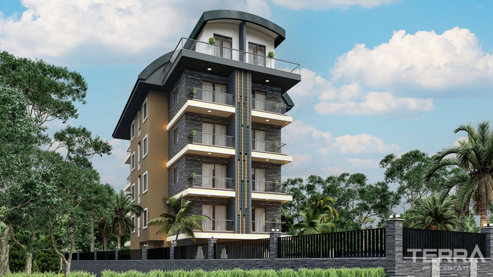 Keyready Apartments in a Complex with Swimming Pool in Oba, Alanya
