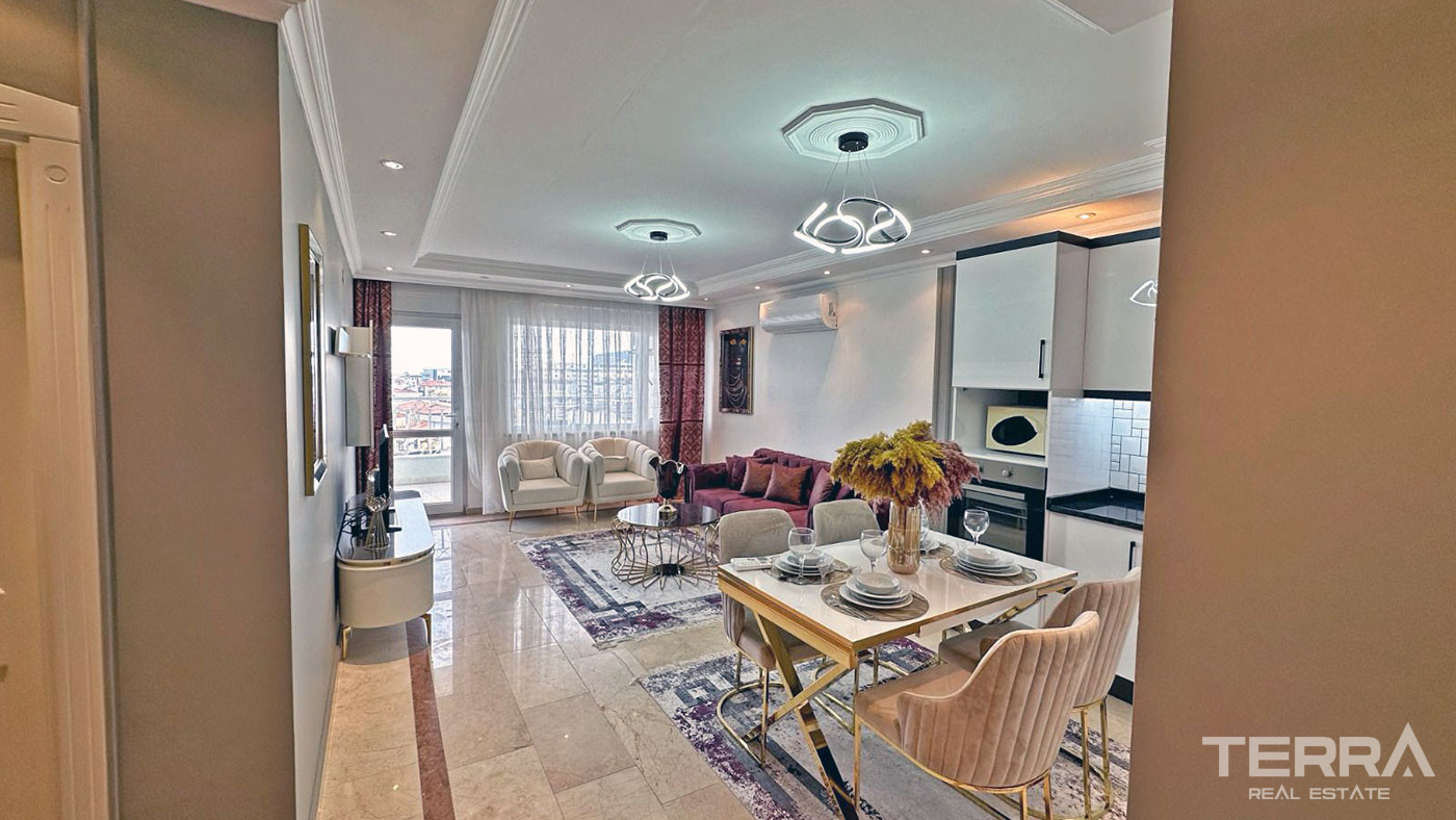 Chic and Furnished Apartment in Alanya Residence, Tosmur - 94429