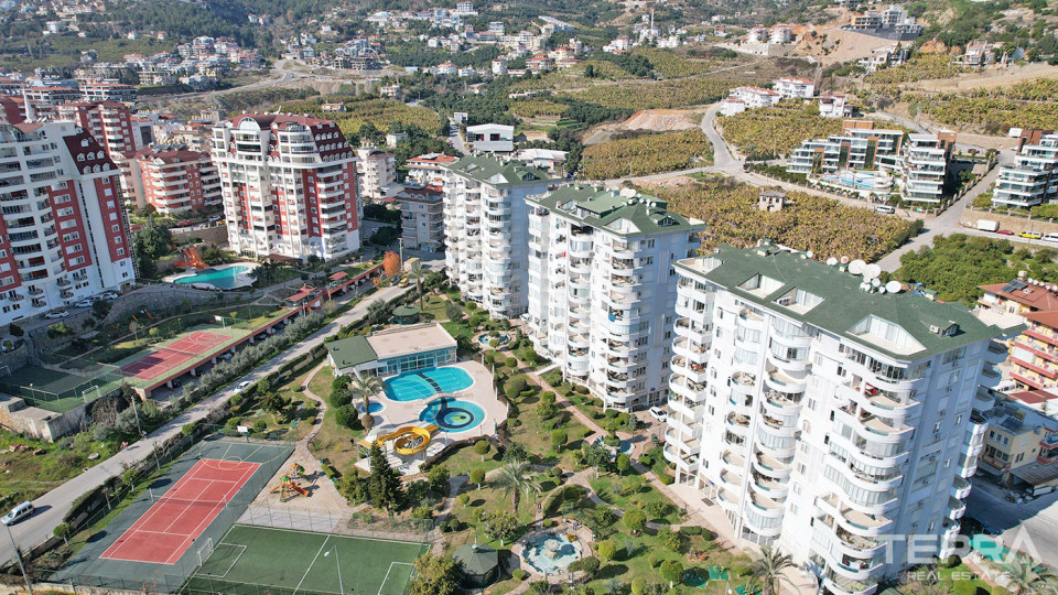 Resale Apartment with Sea and Castle View in Panorama Garden, Cikcilli