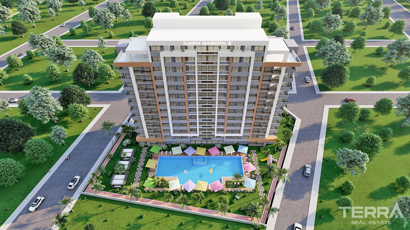 Well-Designed New Flats 500 m from the Beach in Erdemli, Mersin - 95437