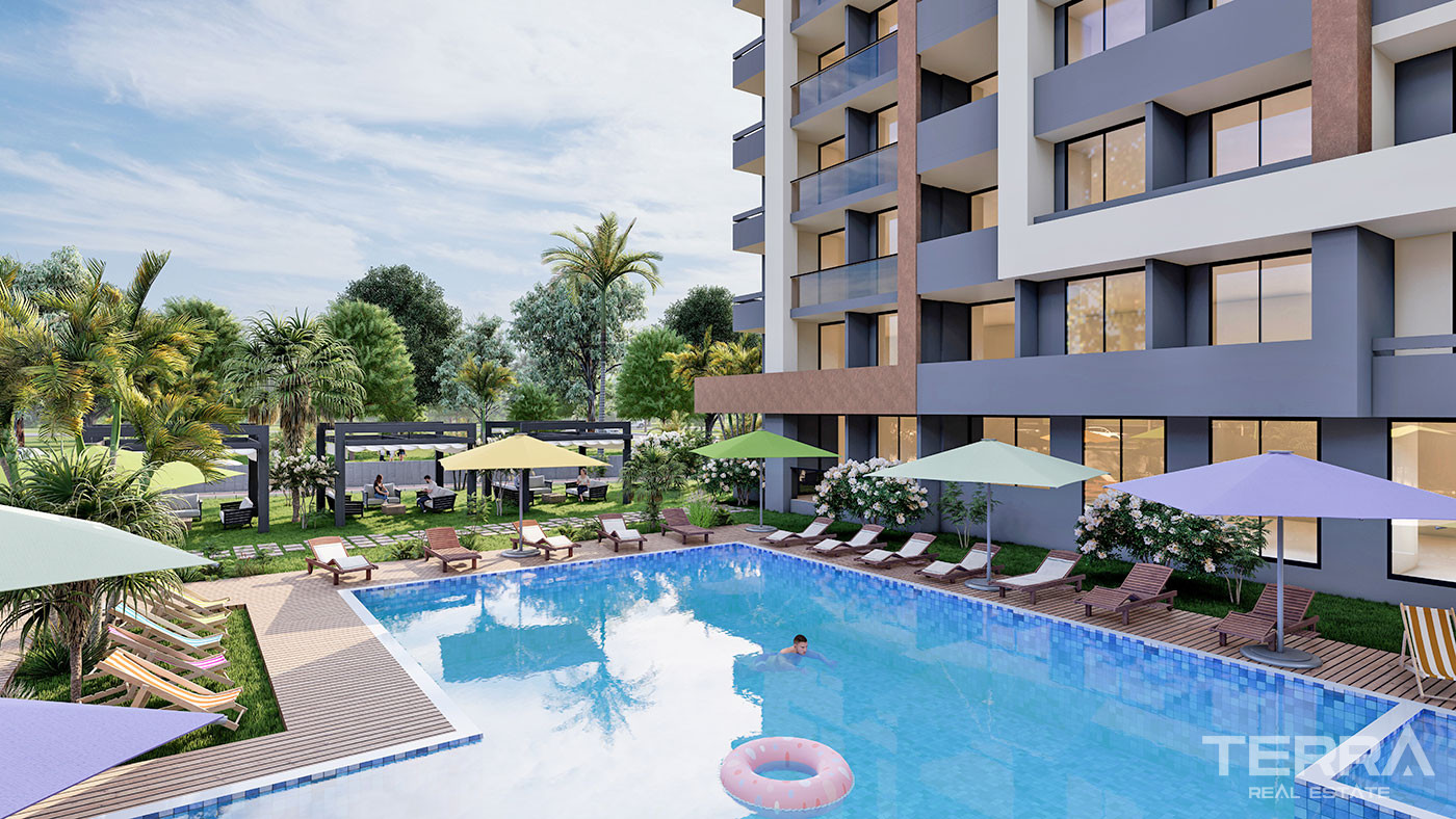 Well-Designed New Flats 500 m from the Beach in Erdemli, Mersin - 95441
