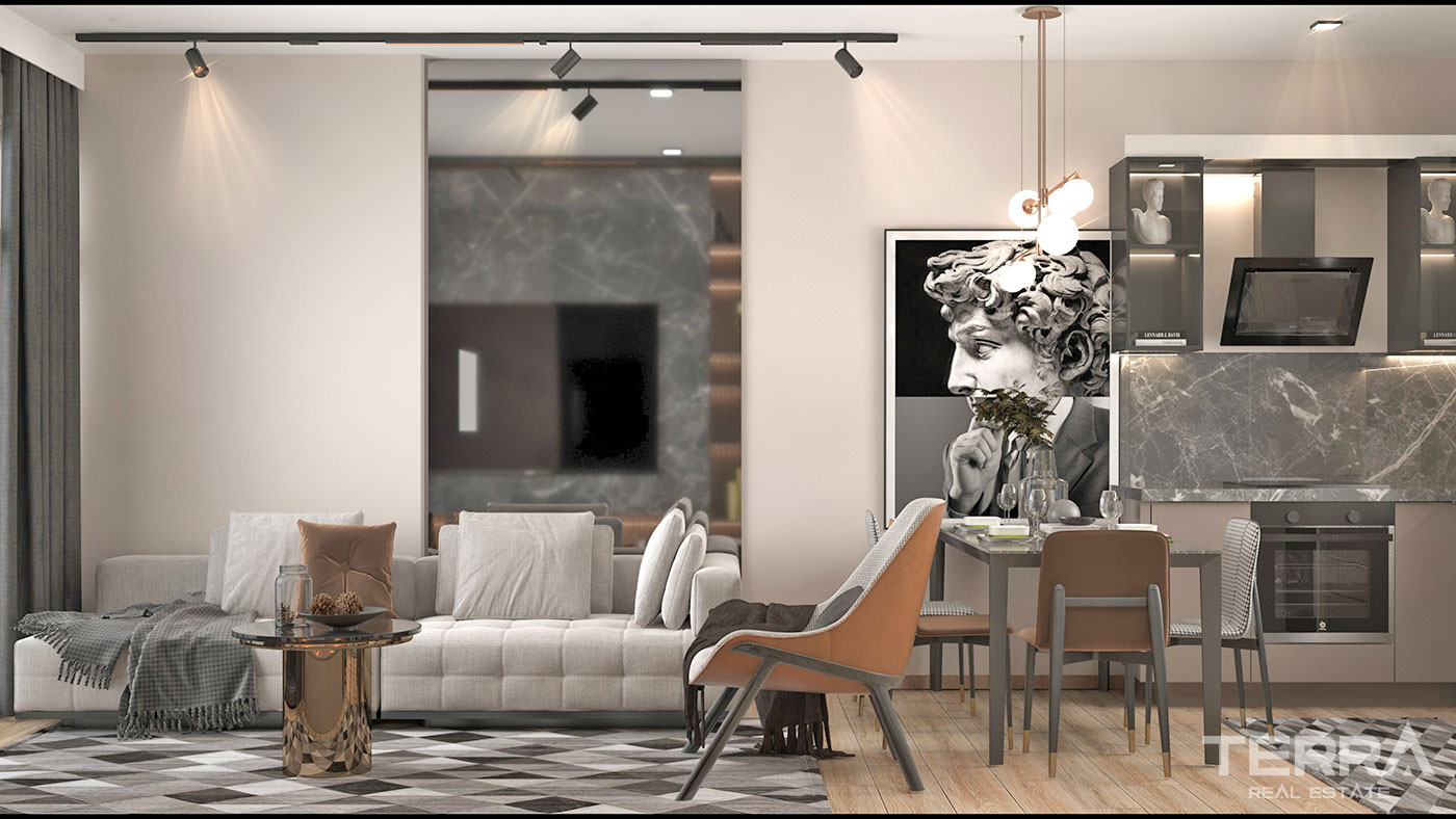 Well-Designed New Flats 500 m from the Beach in Erdemli, Mersin - 95448
