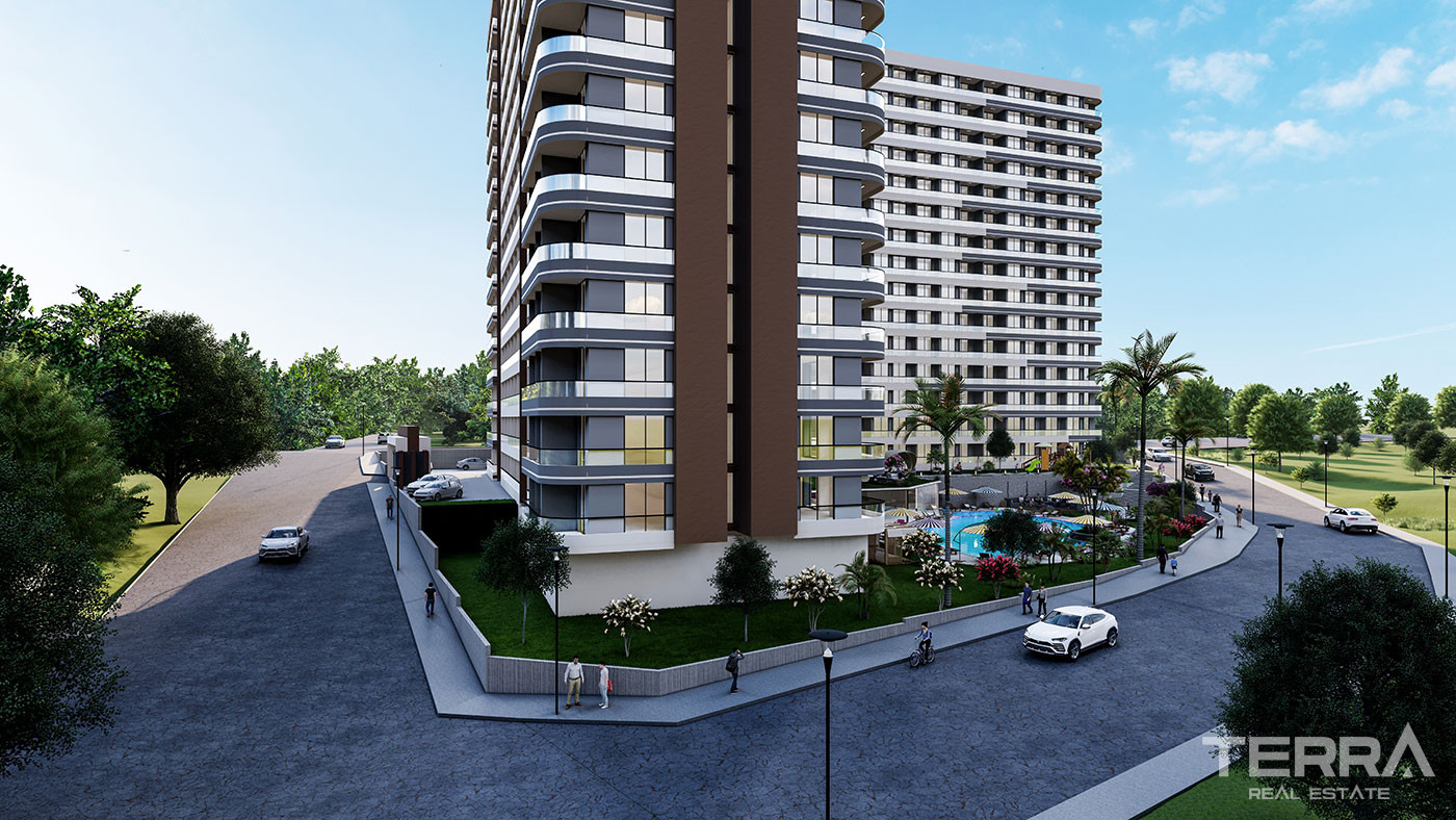 New Mersin Flats Close to The Beach and Daily Amenities in Erdemli - 95463