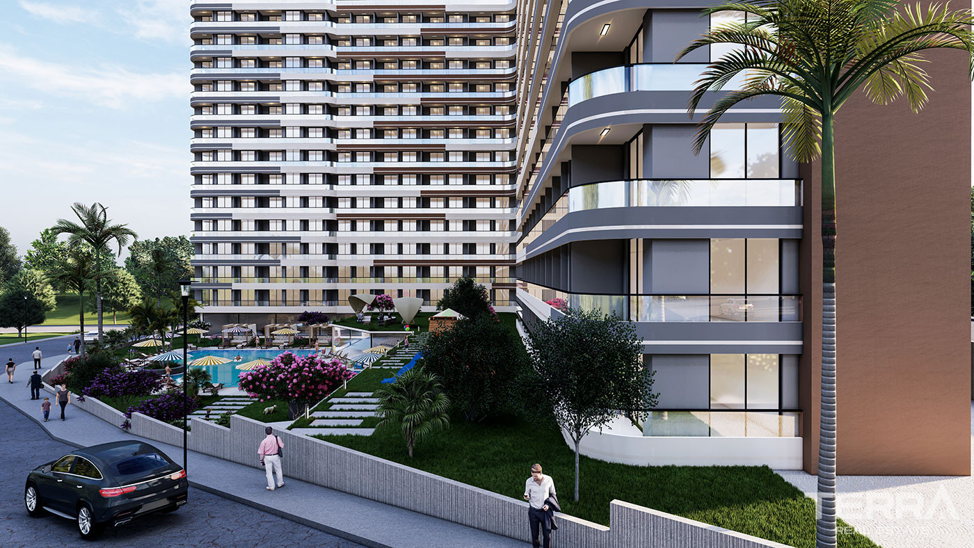 New Mersin Flats Close to The Beach and Daily Amenities in Erdemli - 95464