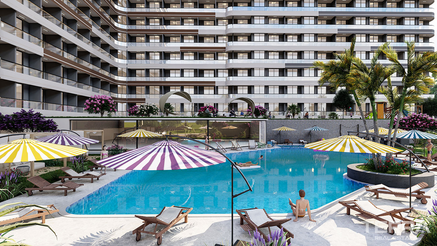 New Mersin Flats Close to The Beach and Daily Amenities in Erdemli - 95465