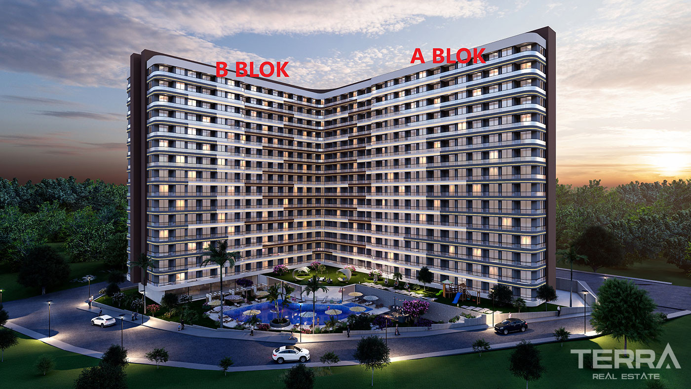 New Mersin Flats Close to The Beach and Daily Amenities in Erdemli - 95466